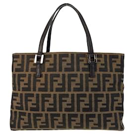 Fendi-Fendi Zucca Brown Tote Bag-Brown