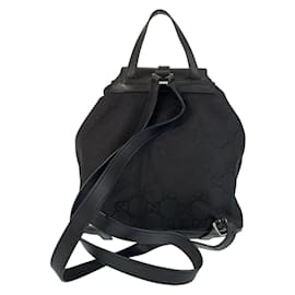 Gucci-Gucci Jackie GG Pattern Backpack-Black