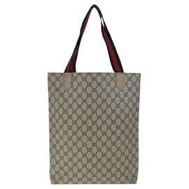 Gucci-Gucci Vintage Sherry Line Tote Bag-Brown