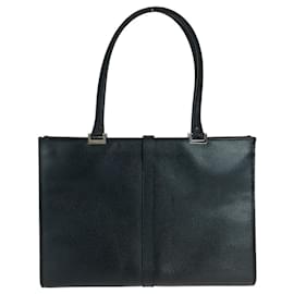 Gucci-Gucci Jackie Black Leather Tote Bag-Black