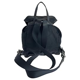Prada-Prada Tessuto Black Backpack-Black