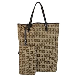 Fendi-Fendi Vintage Zucchino Tote Bag-Brown,Beige