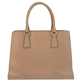 Prada-Prada Saffiano Pink Beige Leather Tote Bag-Beige