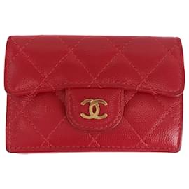 Chanel-Chanel Matelasse Small Flap Wallet-Red