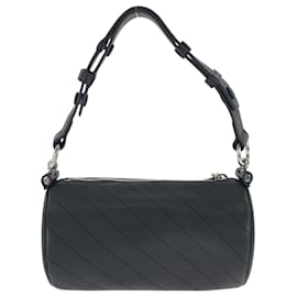 Gucci-Gucci Blondie Black Leather Shoulder Bag-Black
