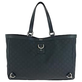 Gucci-Gucci Abby Black Nylon Tote Bag-Black