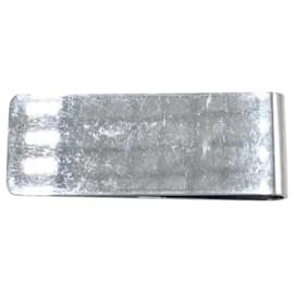 Louis Vuitton-Louis Vuitton Champs Elysees Silver Metal Money Clip-Silvery