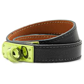 Hermès-Bracelet Double Tour Kelly d'Hermès-Noir
