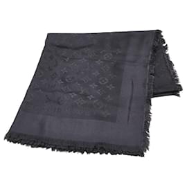 Louis Vuitton-Louis Vuitton Monogram Stole Shawl in Gray-Brown