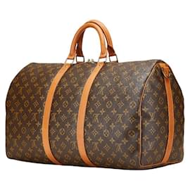 Louis Vuitton-Louis Vuitton Monogram Keepall Bandouliere 50-Brown