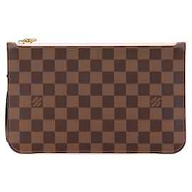 Louis Vuitton-Louis Vuitton Monogram Neverfull MM Attached Pouch-Brown,Pink