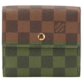 Louis Vuitton-Louis Vuitton Damier Portefeuille Elise Bi-fold Wallet-Brown