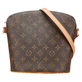 Louis Vuitton-Louis Vuitton Monogram Drouot Shoulder Bag-Brown