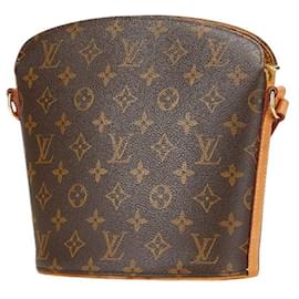 Louis Vuitton-Louis Vuitton Monogram Drouot Shoulder Bag-Brown