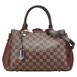 Louis Vuitton-Louis Vuitton Damier Brittany Handbag-Brown,Dark red