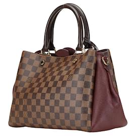 Louis Vuitton-Louis Vuitton Damier Brittany Handbag-Brown,Dark red