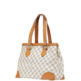 Louis Vuitton-Louis Vuitton Damier Azur Hampstead PM Handbag-White