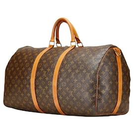 Louis Vuitton-Louis Vuitton Monogram Keepall Bandouliere 55-Brown