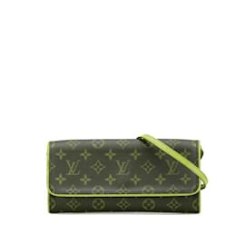 Louis Vuitton-Louis Vuitton Monogram Pochette Twin GM Shoulder Bag-Brown