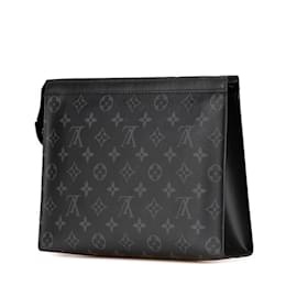 Louis Vuitton-Bolsa Clutch Pochette Voyage MM Monogram Eclipse da Louis Vuitton-Preto