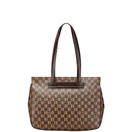 Louis Vuitton-Bolsa tote Louis Vuitton Damier Parioli PM-Marrom