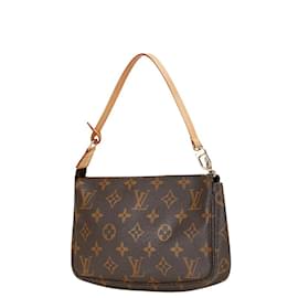 Louis Vuitton-Bolsa Pochette Accessoires Monogram Louis Vuitton-Marrom