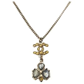Chanel-CHANEL Coco Mark Gold Metal Necklace for Women-Golden