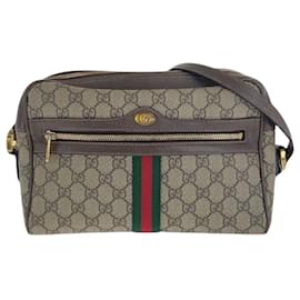 Gucci-Gucci Sherry Line Ophidia Shoulder Bag-Beige