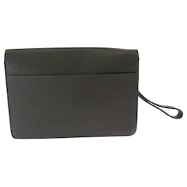 Louis Vuitton-Louis Vuitton Taiga Selenga Clutch Bag-Brown