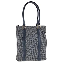 Christian Dior-Christian Dior Dior Trotter Navy Tote Bag-Navy blue