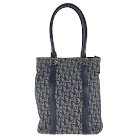 Christian Dior-Christian Dior Dior Trotter Navy Tote Bag-Navy blue