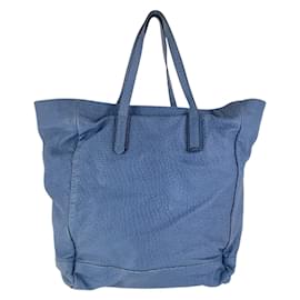 Gucci-Gucci Blue Navy Leather Tote Bag-Blue,Navy blue
