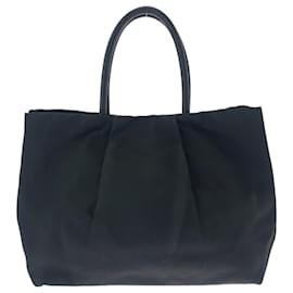 Prada-Prada Tessuto Logo Ribbon Tote Bag-Black