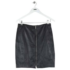 The Kooples Leather mini skirt Black