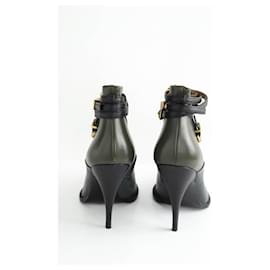 Moschino-Leather boots-Khaki