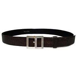 Vintage Dior Leather belt Black Brown