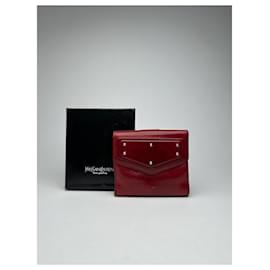 Saint Laurent-SAINT LAURENT Wallets T.  Leather-Red