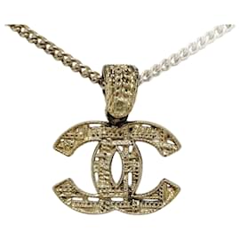Chanel-Chanel Coco Mark A14K Accessory Necklace-Golden