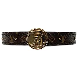 Louis Vuitton-Pulseira Charm Monograma Louis Vuitton-Marrom,Monograma