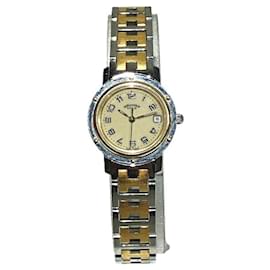 Hermès-Hermes Clipper CL4.220 Quartz Watch for Women-Cream
