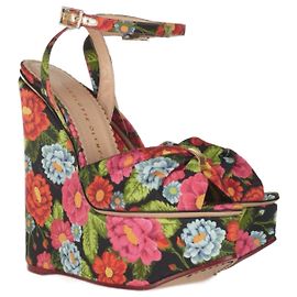 Charlotte Olympia Melody zeppe floreali multicolore Multicolore