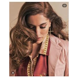 Autre Marque-Fili di Vento XL earrings-Golden