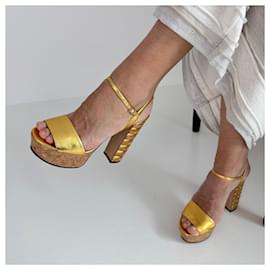 Gucci-Sandals-Golden