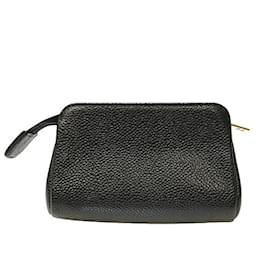 Chanel-Chanel Caviar Skin Coco Mark Mini Pouch Bag-Black