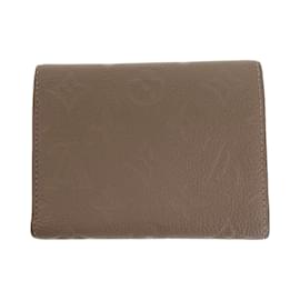 Louis Vuitton-Carteira Victorine Monogram Empreinte Louis Vuitton-Bege,Cinza