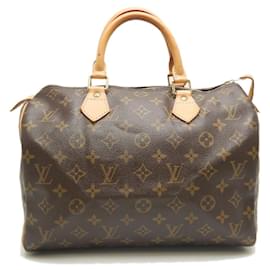 Louis Vuitton-Bolsa Louis Vuitton Speedy 30 Monogram-Metálico,Bronze