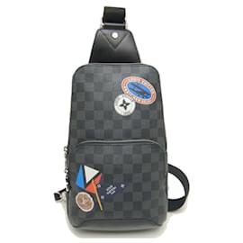 Louis Vuitton-Louis Vuitton Avenue Damier Graphite Sling Bag-Grey