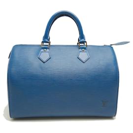 Louis Vuitton-Bolsa Louis Vuitton Speedy 30 Epi-Azul