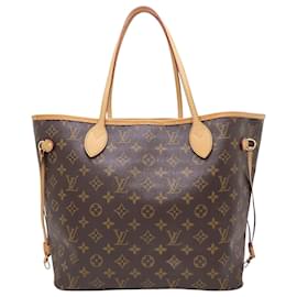 Louis Vuitton-Bolsa tote Monogram Neverfull da Louis Vuitton-Metálico,Bronze
