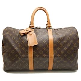 Louis Vuitton-Louis Vuitton Keepall Monogram Boston Bag-Brown